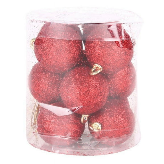 Christmas Balls Ornaments for Xmas Tree - Shatterproof Christmas Tree Decorations Large Hanging Ball Gold (Red)