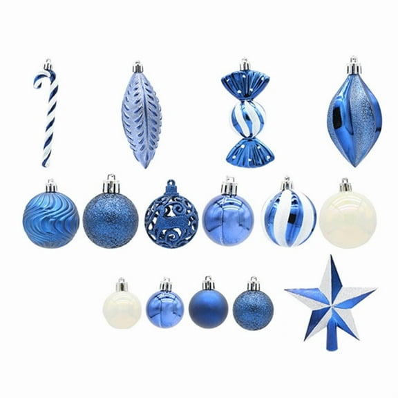 Christmas Balls Set of 40 Plastic Sphere Ornaments Hanging Crafts Decor
