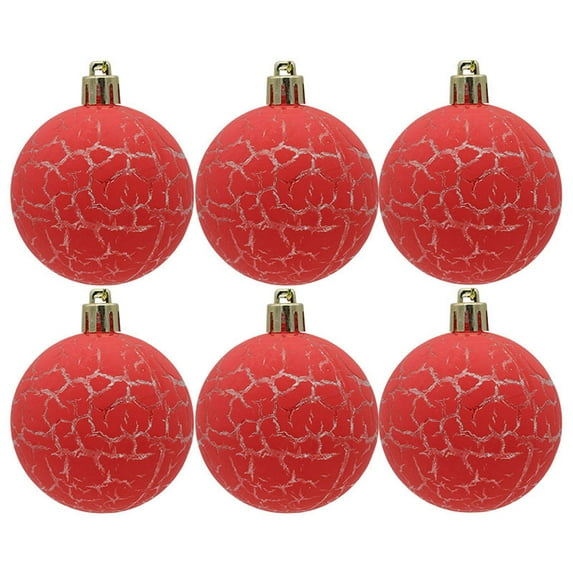Christmas Balls,YgkuHd 6Pcs 3.15In Christmas Tree 3.54In Bauble Hanging Home Party Ornament Decor