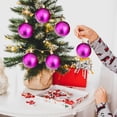 thumbnail image 1 of Christmas Balls for Christmas Decoration, 6 Pack Flocked Christmas Ball Tree Decoration Ornament Set, 1 of 6