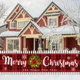 thumbnail image 1 of Christmas Banner Backdrop, Extra Large Outdoor Yard Decoration, Happy Xmas Party Supplies, Holiday Home Wall Hanging, Festive Celebration Accessories, Christmas Eve Decor, Winter Decorations, 1 of 6