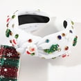 thumbnail image 1 of Christmas Barrettes Cute Women Cartoon Headband Decorative Knotted Hair Accessories Wide Turban Style for Holiday Festivities, 1 of 4