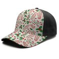 thumbnail image 1 of Christmas Baseball Cap – Stylish Spliced Design Adjustable Trucker Hat with Full Print Front & Brim, Breathable Cotton Blend Snapback for Sports, Travel & Daily Wear, 1 of 3