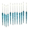 thumbnail image 1 of Christmas Basics Glass Icicles Hanging Ornament Set, Christmas Decoration Supplies Transparent 12PCS Ice Cones,For Christmas Hanging Ornament, 1 of 2