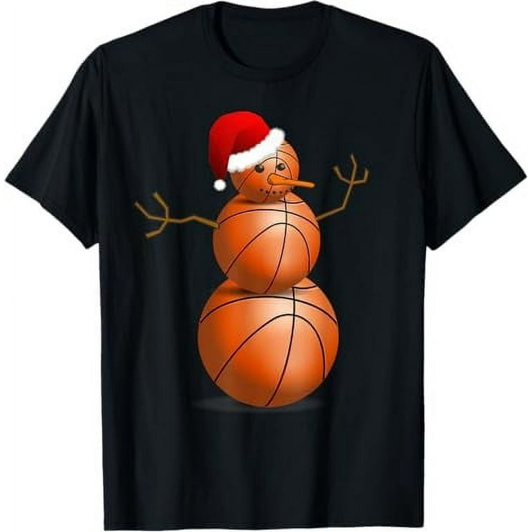 Christmas Basketball Shirt - Basketball Snowman T-Shirt Christmas Basketball Shirt - Basketball Snowman T-Shirt