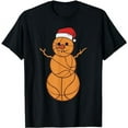 thumbnail image 1 of Christmas Basketball Snowman Shirt Ball Player Boy Girl Gift T-Shirt, 1 of 5