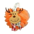 thumbnail image 1 of Christmas Bath Loofah, Cute Christmas Bath Character Loofahs Mesh Pouf Xmas Shower Sponge Body Scrubber (Orange), 1 of 6