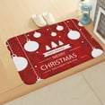 thumbnail image 1 of Christmas Bath Mat,Non Slip Soft Flannel Bathroom Rugs Absorbent Snowflakes Xmas Santa Snowman Printed Washable Shower Rug,Bathroom Decor Front Doormat Indoor Outdoor Floor Mat,15.8"*23.6", 1 of 2