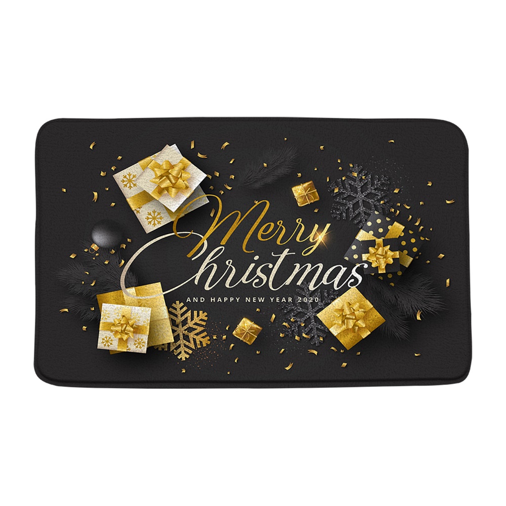 Christmas Bath Mat Set Red Farm Truck Xmas Tree Cedar Winter Forest