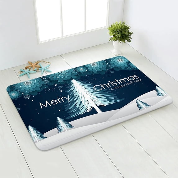 Christmas Bathroom Bedroom Living Room Anti-slip Mat Household Carpet Front Door Welcome Mat New Year Gifts Natal Xmas