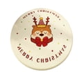 thumbnail image 1 of Christmas Bathroom Rugs Washable Round Christmas Tree Stars Mat Non Slip Absorbent Carpets Doormat for Living Dining Holiday Bedroom, Red, 1 of 6