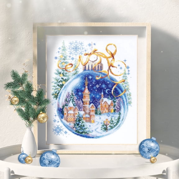 Wizardi Counted Cross-Stitch Kit - Christmas Bauble 70-37 Magic Needle