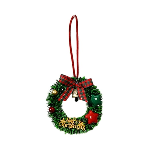 Christmas Bauble Mini Wreath Decoration Glittering Sequin Ornament Christmas Indoor Outdoor Hanging Decoration Holiday Party Wedding Halloween Thanksgiving Valentine's Day Decor