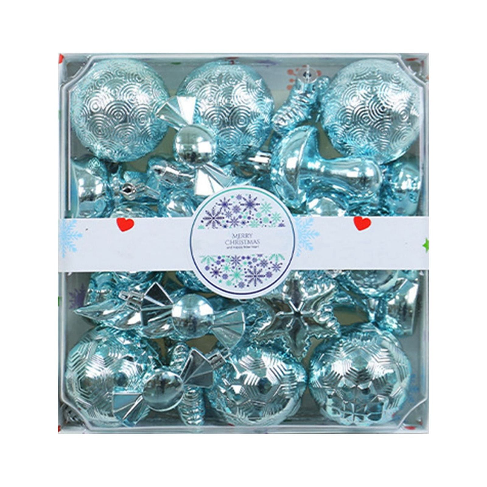 Christmas Baubles 28pcs Christmas Tree Ornaments Hanging Christmas Tree