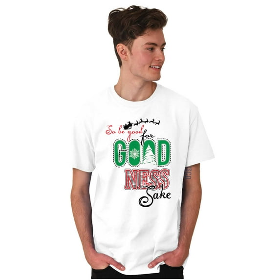 Christmas Be Good For Goodness Sake Men's Graphic T Shirt Tees Brisco Brands S