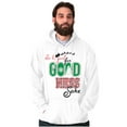 thumbnail image 1 of Christmas Be Good For Goodness Sake Unisex Plus Fleece Graphic Hoodie Brisco Brands 4X, 1 of 5