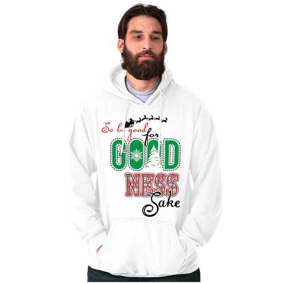 Christmas Be Good For Goodness Sake Unisex Plus Fleece Graphic Hoodie Brisco Brands 4X