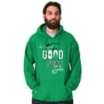 thumbnail image 1 of Christmas Be Good For Goodness Sake Unisex Plus Fleece Graphic Hoodie Brisco Brands 4X, 1 of 4