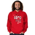 thumbnail image 1 of Christmas Be Good For Goodness Sake Unisex Plus Fleece Graphic Hoodie Brisco Brands 4X, 1 of 3