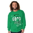 thumbnail image 1 of Christmas Be Good For Goodness Sake Unisex Plus Fleece Graphic Sweatshirt Brisco Brands 5X, 1 of 4