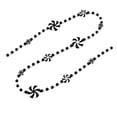 thumbnail image 1 of Christmas Bead Garland with Black and White Peppermint Swirl Design, 2 Strands, Black and White, for Christmas Tree, Decoration, 1 of 3