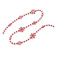 thumbnail image 1 of Christmas Bead Garland with Peppermint Candy Charms, 1 Strand, Red and White, for Christmas Tree and Home Decor, Holiday Decoration, 1 of 5