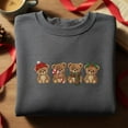 thumbnail image 1 of Christmas Bear Embroidered Sweatshirt, Cute Holiday Teddy Bear Sweater, Winter Animal Crewneck, Festive Bear Lover Gift, 1 of 4