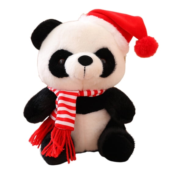 Christmas Bear Panda Plush Doll Toy Pendant For Kids Festival Decoration And Cuddly Companion Gift