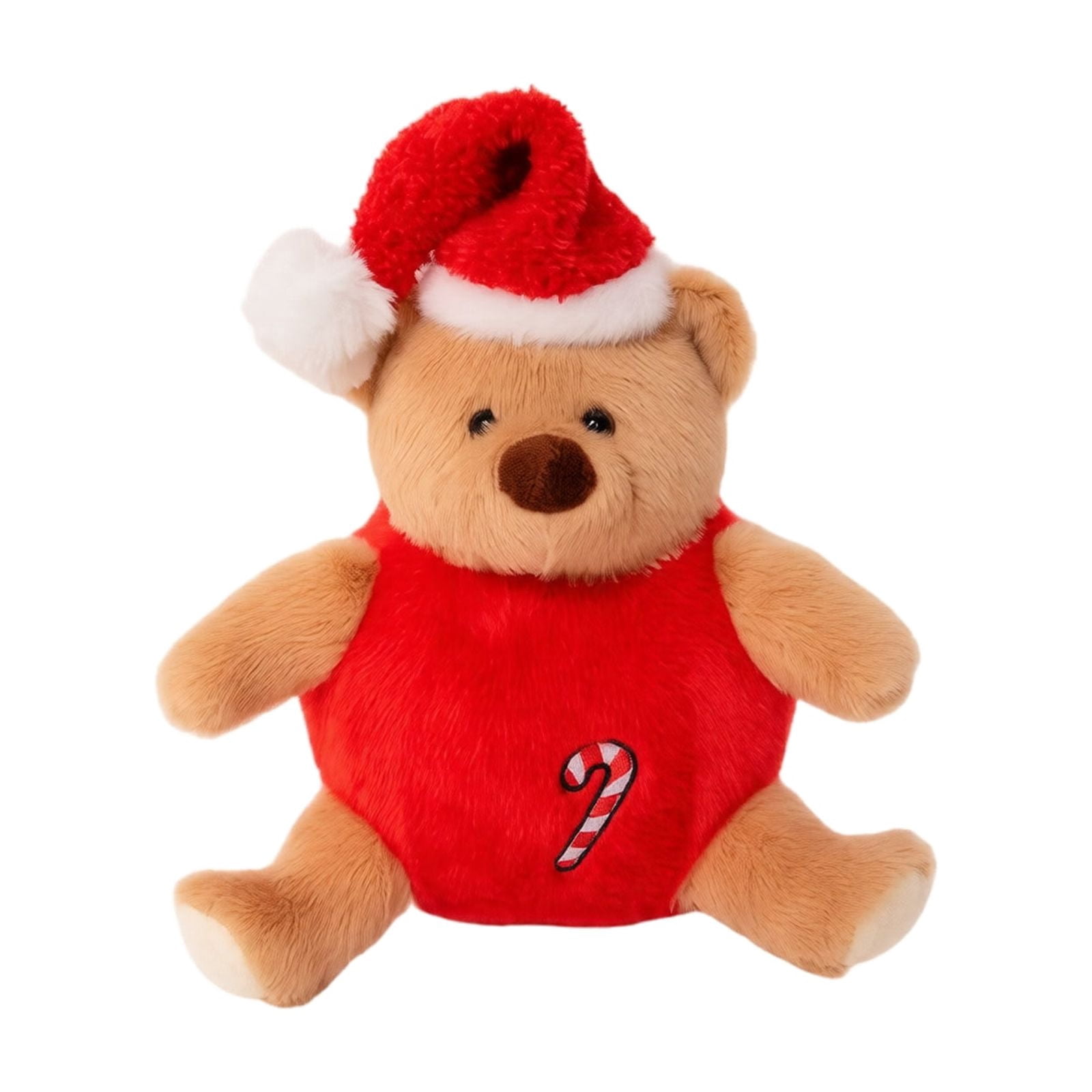 Christmas Bear Plush Toy, Holiday Stuffed Animal 9.8in Festive Teddy ...