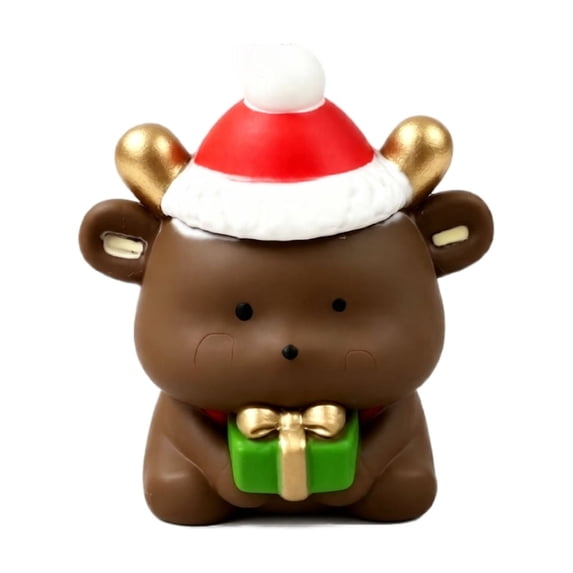 Christmas Bear Squishy Slow Rising Squishy Toy Stress Ball Fidget for Kids Adults Cute Cartoon Squishies Classroom Sensory Goodie Bag Filler Stocking Stuffer Fun