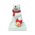 thumbnail image 1 of Christmas Bear Statue, Resin Crafts Holiday Party Decorations, Home Desktop Ornaments for Festive Atmosphere, 1 of 3
