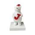 thumbnail image 1 of Christmas Bear Statue, Resin Crafts Holiday Party Decorations, Home Desktop Ornaments for Festive Atmosphere, 1 of 3