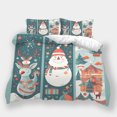 thumbnail image 1 of Christmas Bed Gift Cartoon Santa Clus Deer Printed Duvet Cover Set Kid Festival Bedding Suit Bedroom Decor, 1 of 5