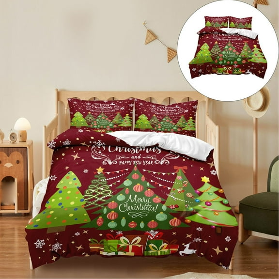 Christmas Bed Three Piece Set Section H Four-Piece Set - 1X Christmas Bed Three Piece Set, Cloth