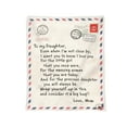 thumbnail image 1 of Christmas Bedding Kit,To My Daughter Warm Gift Blanket Letter Blanket Christmas Holiday Birthday Gift Envelope Blanket For Daughter, 1 of 4