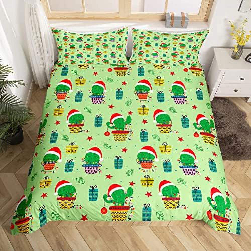 christmas-bedding-set-kids-gingerbread-man-comforter-cover-set-for-boys