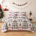 Christmas Bedding Set King Quilt Bedspread Floral Christmas Quilt Xmas