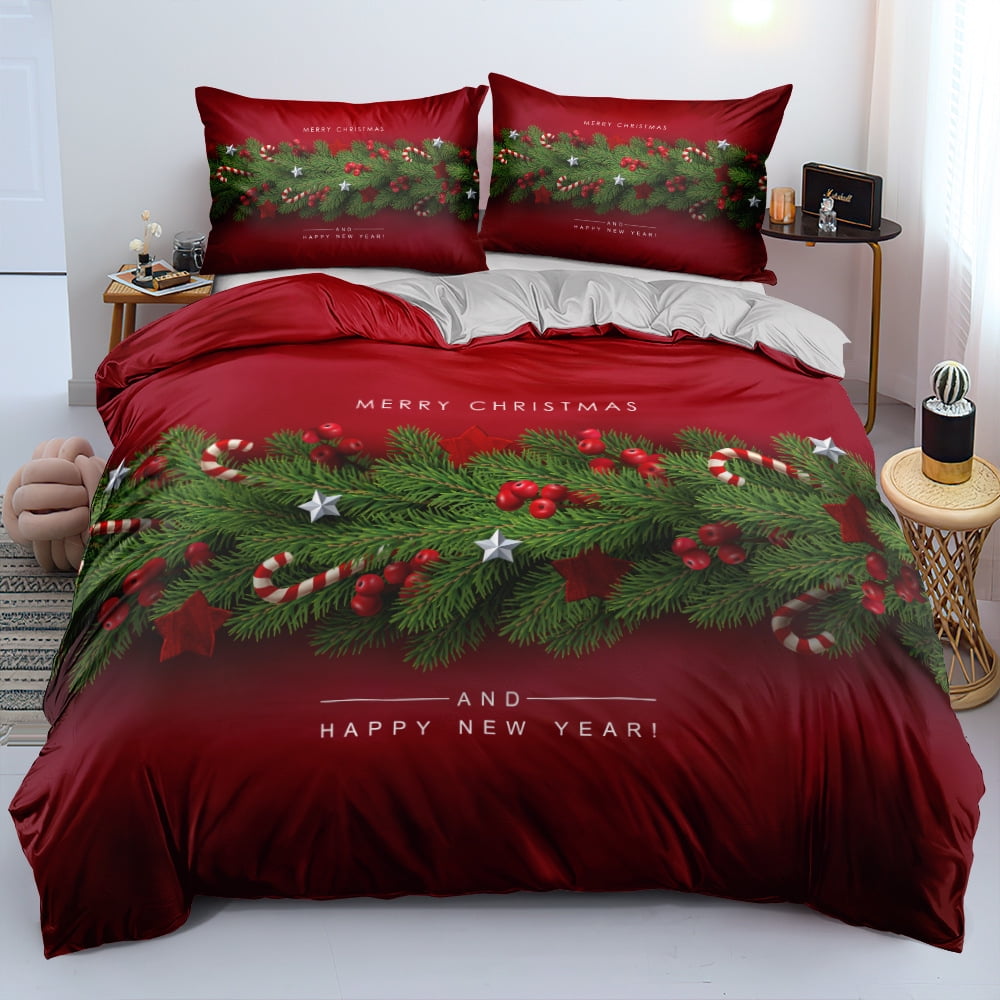 Christmas Bedding Set Twin Full Queen King Size Christmas Quilt