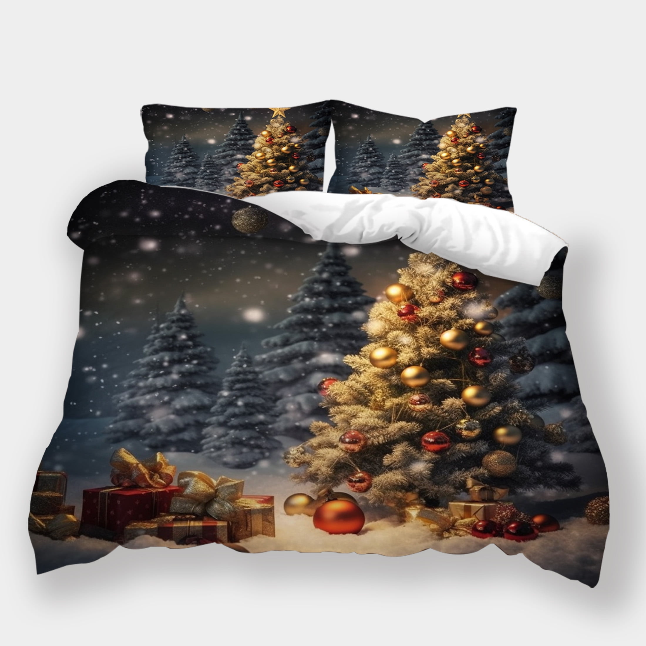 Christmas Bedding Sets Festival Pillowcase Bedclothes Bedroom Decor ...