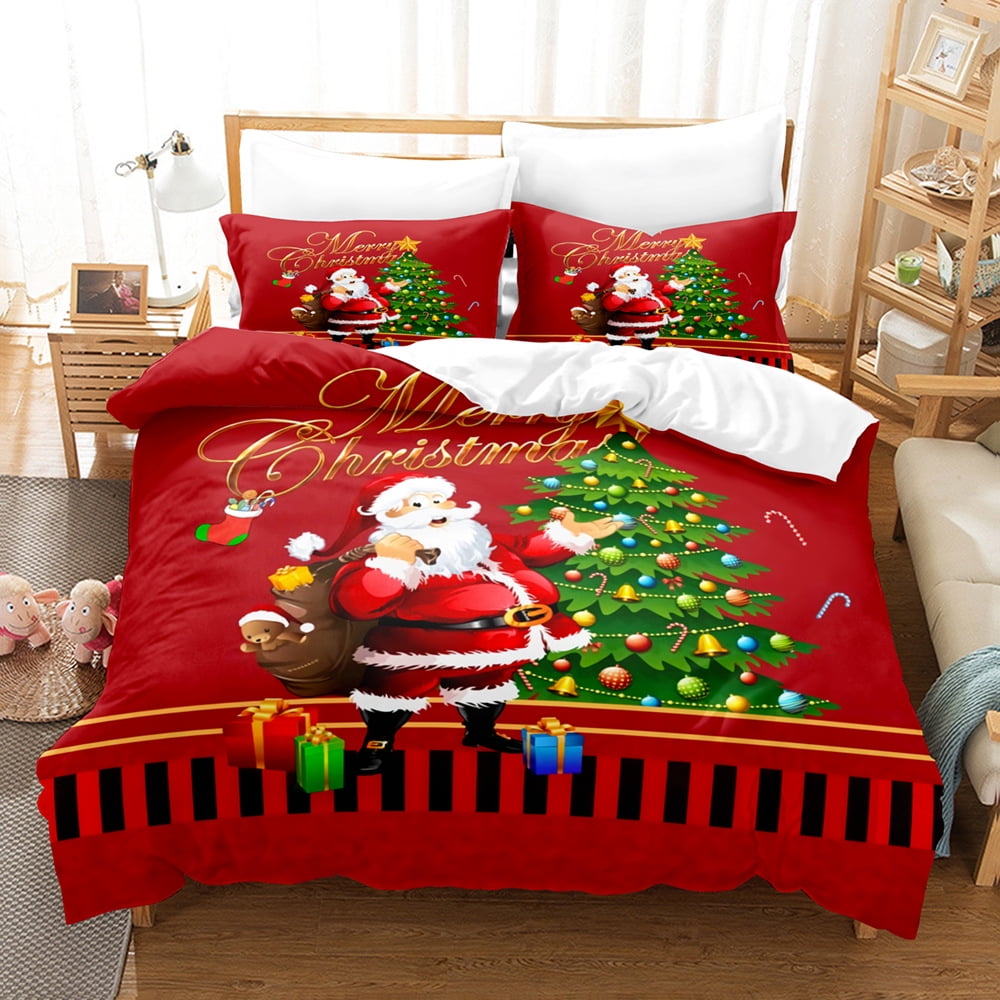 Christmas bed 2024 pillow shams