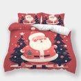thumbnail image 1 of Christmas Bedroom Decor Children Cute Bedspreads Festival Cartoon Santa Claus Comforter Cover Quilt Cover Set, 1 of 5