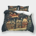 thumbnail image 1 of Christmas Bedspreads Snowscape Comforter Cover Quilt Cover Set Teen Adult Festival Highend Home Textiles, 1 of 5