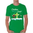 thumbnail image 1 of Christmas Begins with Christ Men Shirt Christian Shirt for Men Merry Xmas Men's T-Shirt Religion Jesus Christ Tee for Him Christmas Shirt for Men Christmas Tshirt Jesus Christ Top Xmas Gifts, 1 of 4