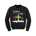 thumbnail image 1 of Christmas Begins with Christ Sweater Xmas Kids Sweatshirt Jesus Sweater Christmas Sweater Boys Girls Holiday Gift Youth Christian Religious, 1 of 4