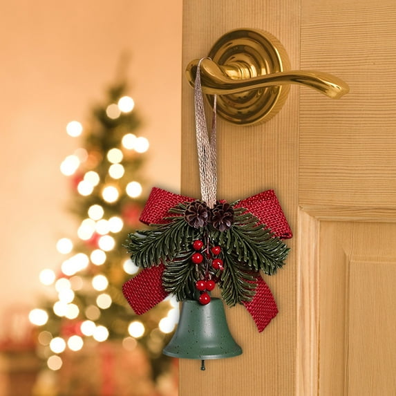 Christmas Bell *1 Christmas Decoration Bells Bells for Christmas Trees Bell Decor Hanging Decorative Bell for Door Wall Window Indoor and Outdoor Decor New Year Hanging Ornament
