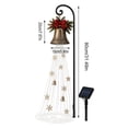 thumbnail image 1 of Christmas Bell Cascade Solar Yard Light, Festive Waterproof Outdoor Decor with Warm LED Glow for Garden Front Yard and Walkway, 1 of 6