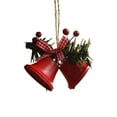 thumbnail image 1 of Christmas Bell Garland Charm Red Jingle Bell Ornament Metal Christmas Bell with Berry Christmas Tree Hanging Decoration Anniversary Favor, 1 of 1