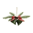 thumbnail image 1 of Christmas Bell Garland Charm Red Jingle Bell Ornament Metal Christmas Bell with Holly Berry Christmas Tree Hanging Decoration Anniversary Favor, 1 of 6