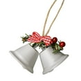 thumbnail image 1 of Christmas Bell Ornament Metal Santa Christmas Hanging Decoration Indoor Outdoor Christmas Tree Decoration, 1 of 4