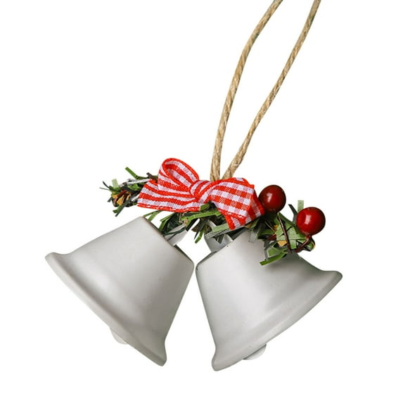Christmas Bell Ornament Metal Santa Christmas Hanging Decoration Indoor Outdoor Christmas Tree Decoration